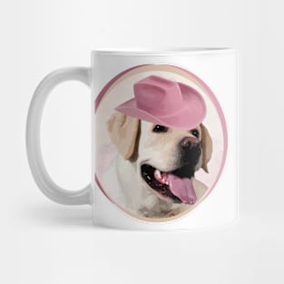 Yellow Labrador Retriever (in pink hat)! Especially for Lab owners! Mug